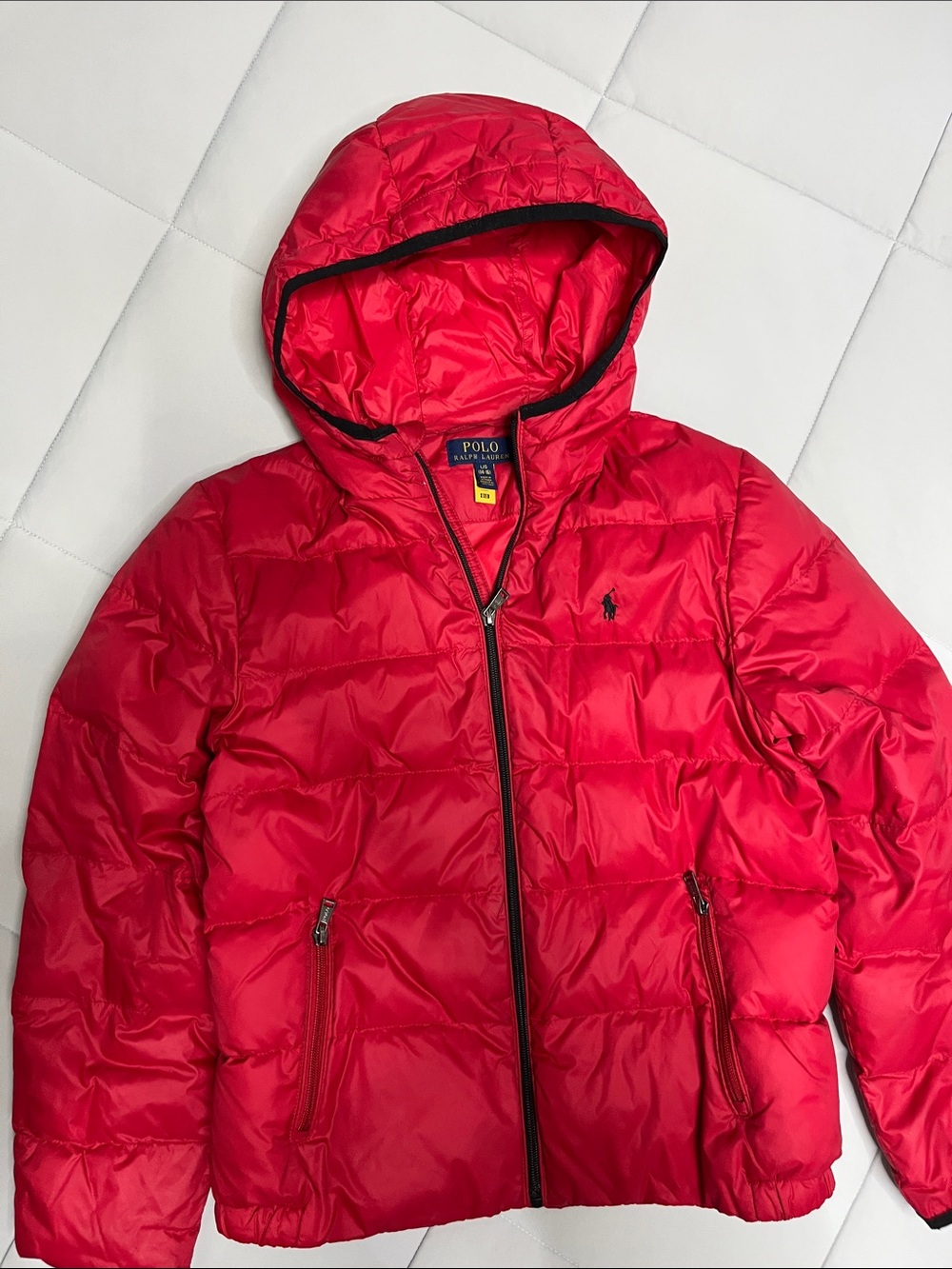 Polo by Ralph Lauren Kids Bright Red Hooded Puffer